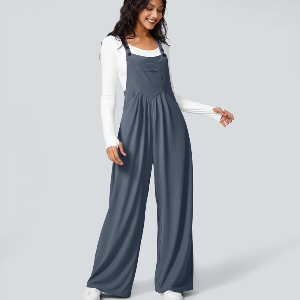 Halara Waffle Casual Overall